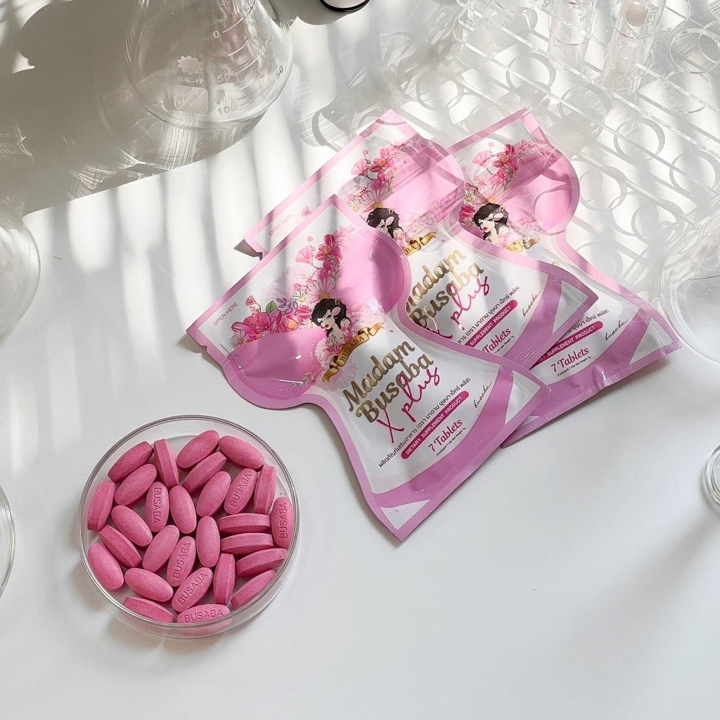 Viên uống nở ngực Madam Busaba chính hãng thái (gói 7 viên) mẫu mới