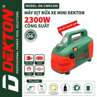 Máy rửa xe dekton dk-cwr2300 - công suất 2300w thiết kế hiện đại sang trọng giảm thiểu tiếng ồn