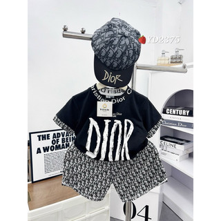 Set Dior bé trai kèm nón