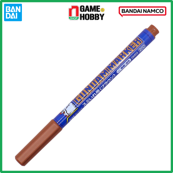 BÚT KẺ LẰN MÔ HÌNH GUNDAM MARKER GM03 - BROWN NÂU - CHÍNH HÃNG BANDAI