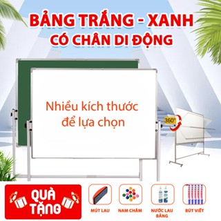 Bảng từ trắng có chân di động Tặng kèm bút nam châm bông lau bảng