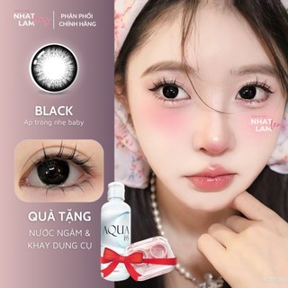 [ MAGIC BLACK ] LENS ĐEN GIÃN TO | Kính giãn tròng ANGEL EYES chính hãng - có độ từ 0-6/ Dia 14.5mm | Nhatlam lens