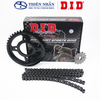 Nhông sên dĩa DID Sonic 150 sên đen HDN (sên 10 ly) 428HDN x 120L, 15T-42T