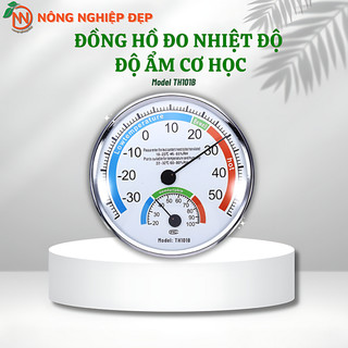 Đồng hồ đo nhiệt độ, nhiệt kế, ẩm kế treo tường - model th101