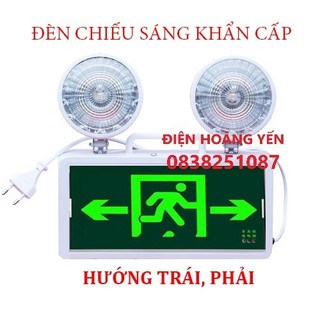 Đèn sự cố khẩn cấp chiếu sáng kết hợp biển chỉ dẫn thoát hiểm exit, đèn thoát hiểm