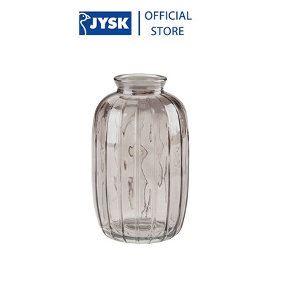 Lọ hoa | JYSK Roar | thủy tinh | xám | DK7xC12cm