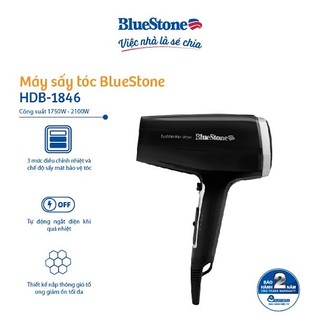 Máy sấy tóc Bluestone HDB-1846 Bảo hành 24 tháng Hàng chính hãng