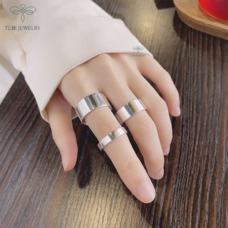 Nhẫn bạc TLEE bản trơn basic TLEE JEWELRY A0298