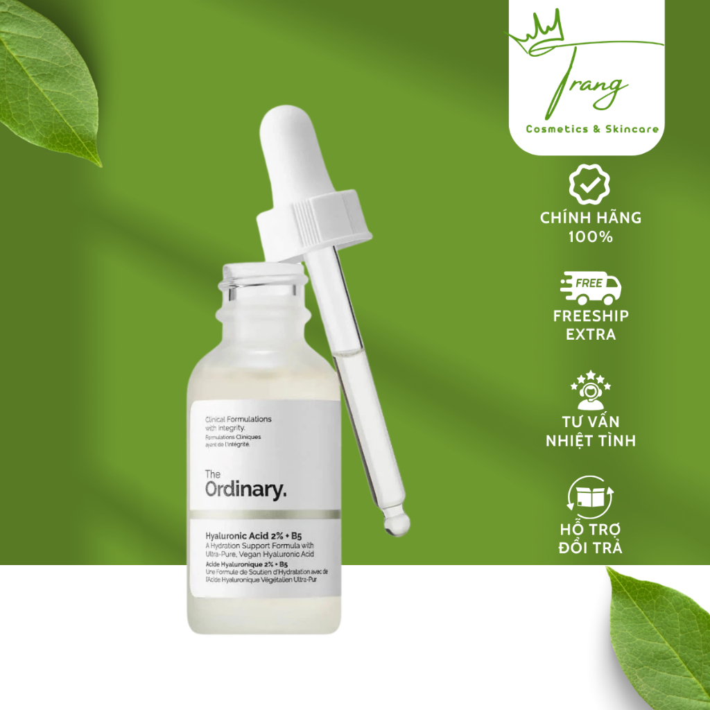 Serum B5 The Ordinary Hyaluronic Acid 2% + B5 - Serum Ordinary B5 Cấp Ẩm, Phục Hồi Da 30ml