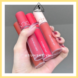 [Màu 12-17] Son Kem Lì Romand New Zero Velvet Tint 5.5g