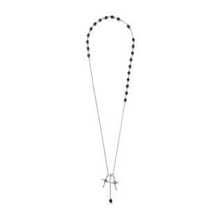 Set vòng cổ thánh giá phối đá charm bạc