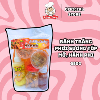 Combo bánh tráng phơi sương tóp mỡ hành phi 350g - maxifood
