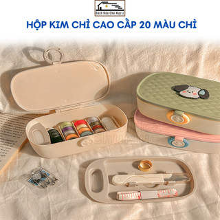 Hộp Kim Chỉ May Vá Đa Năng Cao Cấp 43 Chi Tiết Khâu Quần Áo Gia Đình Hàng Dày Dặn Nhiều Màu
