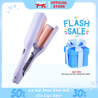 Máy Uốn Tóc Xoăn Sóng Nước Hippie 32mm, Máy Làm Xoăn Sóng Nước Tạo Kiểu Chất Liệu Gốm Sứ Ceramic Cao Cấp Chỉnh Nhiệt