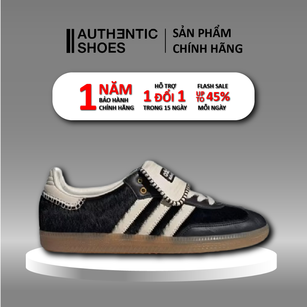 | AUTHENTIC | Giày Adidas Samba 'Wales Bonner Pony Tonal Core Black' IE0580