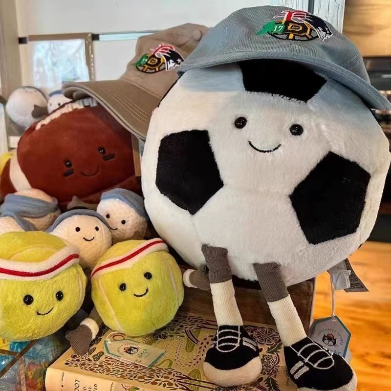 Gấu bông Bóng Đá Búp Bê Nhồi Bông Hình Quả Bóng Đá Dễ Thương Cho Bé size 35cm