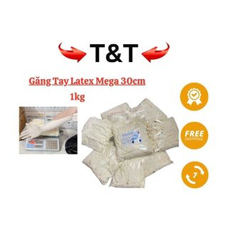 [ 1kg ] Găng Tay Cao Su, Găng Tay Y Tế 12Inch Siêu Dai Dài 30cm