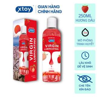 Gel bôi trơn XTOY VIRGIN Lubricating ấm áp, mô phỏng trinh huyết, gốc nước, lâu khô, hương dâu, 250ml