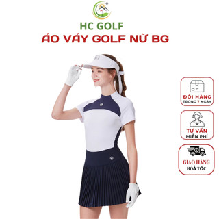 Áo Váy Golf Nữ BG GOLF 2024, Thiết Kế Hàn Quốc Chất Liệu Thoáng Mát, Đa Dạng Kích Thước - HC GOLF