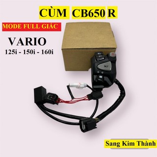 Cùm công tắc cb650-r mode passing tắt đèn cho xe vario 125i 150i 160i