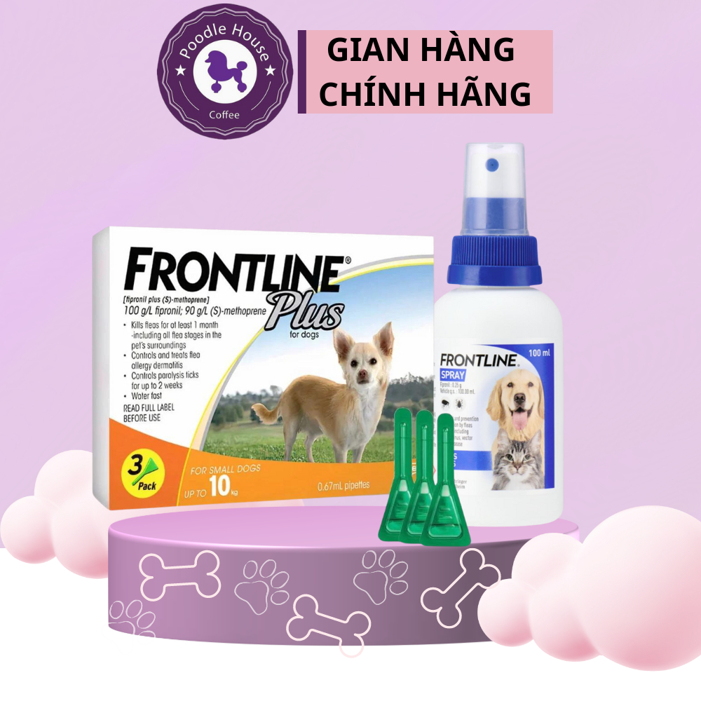 Thuốc FRONTLINE trị tiêu diệt ve rận siêu nhanh cho chó mèo