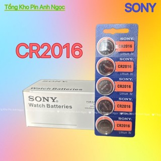 Pin cúc áo cr2016 sony 3v - made in indonesia