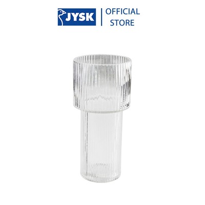 Lọ hoa | JYSK Rune | thủy tinh | màu trong suốt | DK12xC25cm