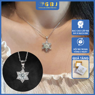 Dây Chuyền Mặt Hoa Tuyết Gia Bảo Jewelry Cao Cấp Chuẩn Bạc 925 Mặt Hoa Tuyết Lấp Lánh Sang Trọng GBJ46911-47521