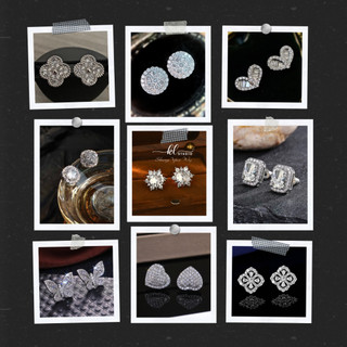 Bông Tai Đính Đá Zircon Chuôi Bạc 925, Bông Tai Nữ Sang Chảnh Đính Đá Cao Cấp Dành Riêng Đi Tiệc, Hẹn Hò KL.STUDIO