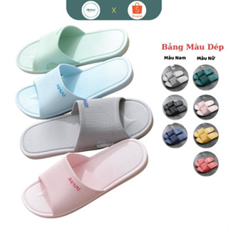 Dép nữ Chữ Nhật, Dép Đi Trong Nhà tắm cao su đúc siêu mềm, chống trơn trượt, phong cách đơn giản dễ sử dụng