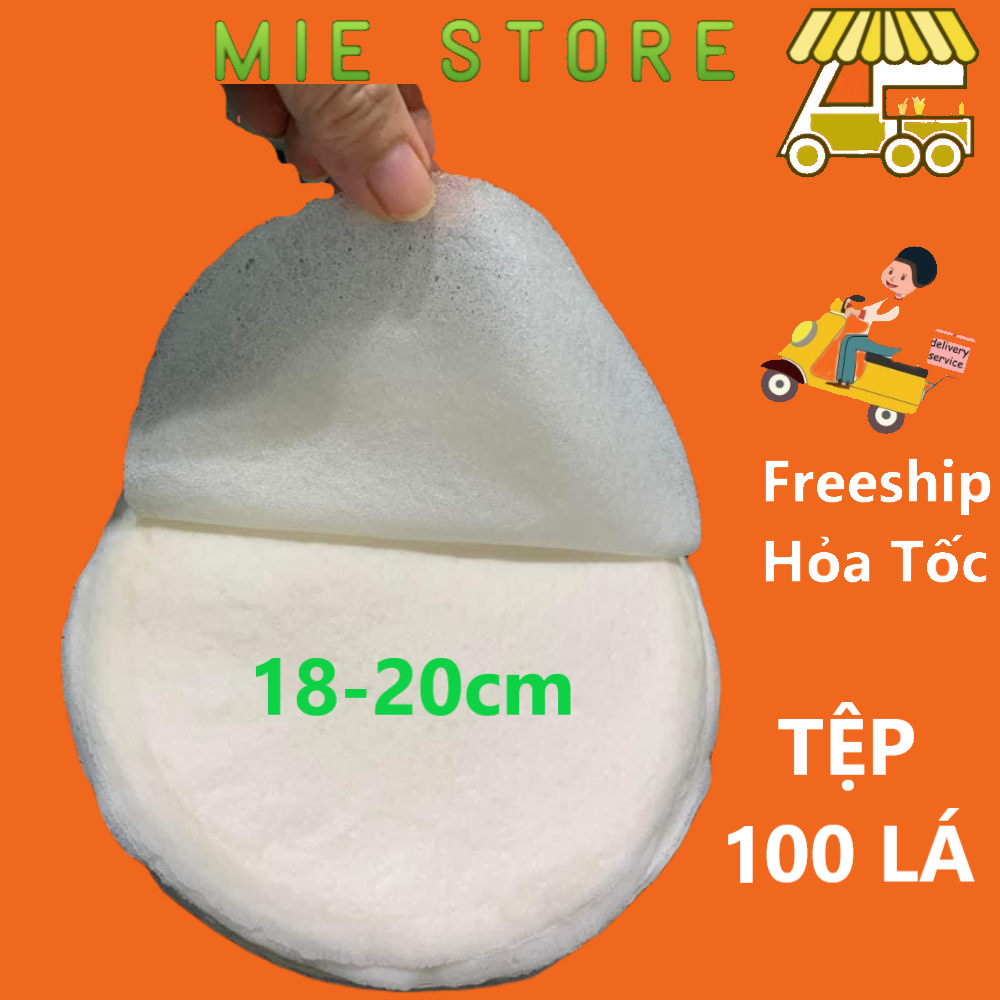 Vỏ Bò Bía Tươi Đậu Xanh Cuốn Nem 100 Lá Đầy Đủ Size 16-18,5-21cm