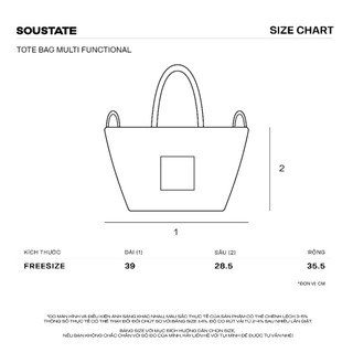 Túi Tote Multi Functional Canvas - SOUSTATE Chính Hãng