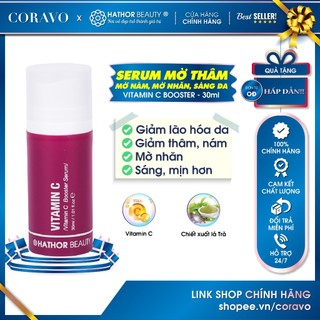 Serum hỗ trợ làm chậm Lão hóa da sớm Mờ thâm Nám Sáng mịn da VITAMIN C BOOSTER SERUM 30ml Hathor Beauty - Coravo