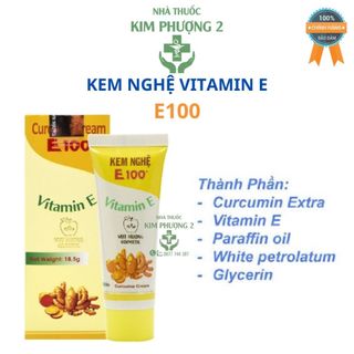 Kem nghệ ngừa mụn - e100 18,5g