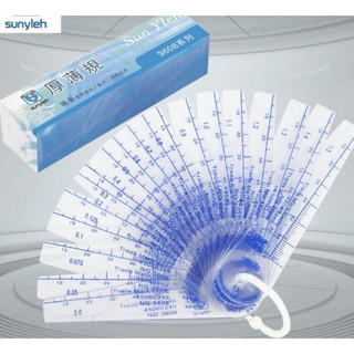 Thước căn lá nhựa 13 lá 0.05-1.0mm , thước đo khe hở bằng nhựa