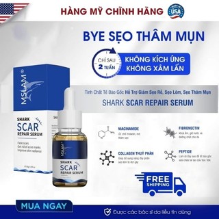 Serum làm mờ sẹo tế bào gốc shark scar - hỗ trợ giảm sẹo rỗ,sẹo lõm,sẹo thâm mụn 30ml