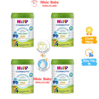 Combo 4 lon sữa hipp 4 organic combiotic 800g dành cho trẻ từ 3 tuổi date 2025 - 1 đổi 1 nếu lỗi nsx