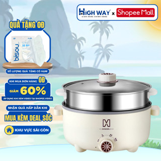 Nồi Lẩu Điện Đa Năng HIGH WAY Dung Tích 4L Công Suất 1000W Điều Chỉnh Nhiệt 3 Mức Chống Dính Tốt, Bảo Hành 12 Tháng