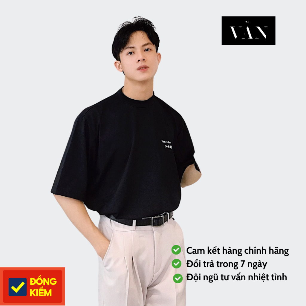 Áo thun nam đẹp 100% cotton - Local Brand nam VĂN- Thiết Kế Basic Dễ Phối Đồ