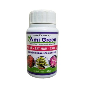 Phân bón sinh học AMI GREEN chuyên giải độc chống sốc cho Lan hoa cảnh giúp tốt rễ - bật mầm - xanh lá | Vạn Tín Store