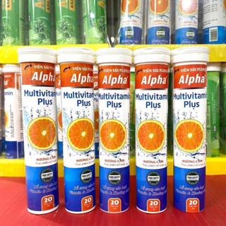 1 TUÝP 20 VIÊN C SỦI VỊ CAM 4GAM ALPHA MULTIVITAMIN PLUS