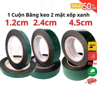 (GIÁ HỦY DIỆT) KEO XỐP 2 MẶT XANH ĐEN