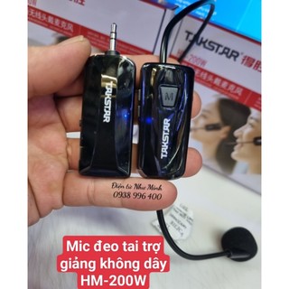 Mic trợ giảng Không Dây HM-200W Takstar ( mẫu mới có led số )