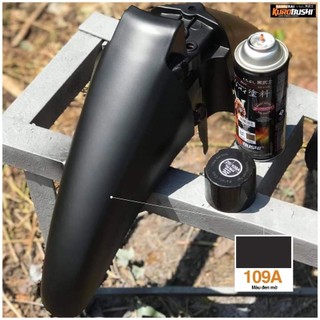 Combo Sơn Xịt  Màu Đen Nhám 109A samurai combo 3 chai (lót Uch210 -màu 109a -phủ 128a)