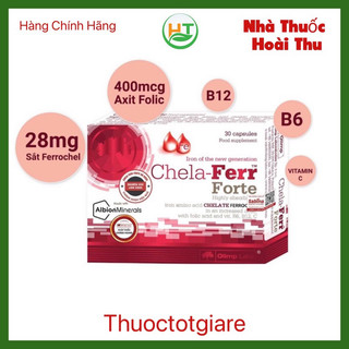 [Kèm Quà Tặng ] Chela Ferr Forte - Sắt bà bầu không gây táo bón ( Chính Hãng Ba Lan)