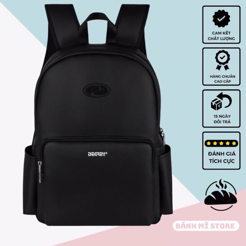 Balo DG SIMILI NEW LOGO Basic Backpack Chất Liệu Da Cao Cấp Chống Nước Size 42x30 Cm Đựng Vừa Laptop