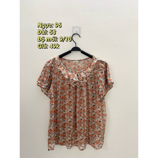 [2hand] Áo kiểu vintage/y2k/ xô voan lưới