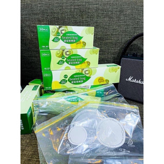 Set 3 hộp túi zip đựng thực phẩm có khóa