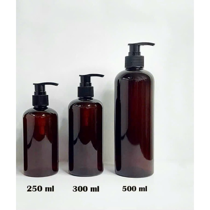chai nhụa chiết mỹ phẩm- chai nhựa 250ml lùn- chai nhựa nâu
