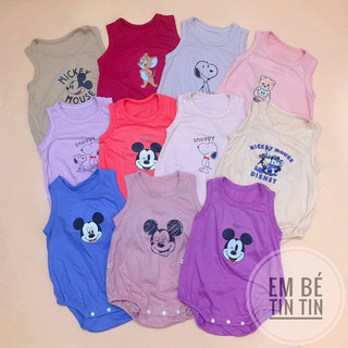 Bodysuit ba lỗ - Body sát nách cotton cho bé